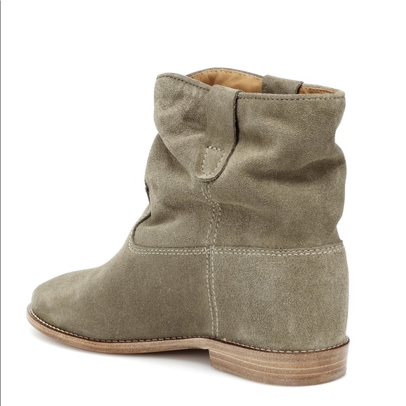 Isabel Marant Crisi Suede Boots Taupe - Picture 3 of 15